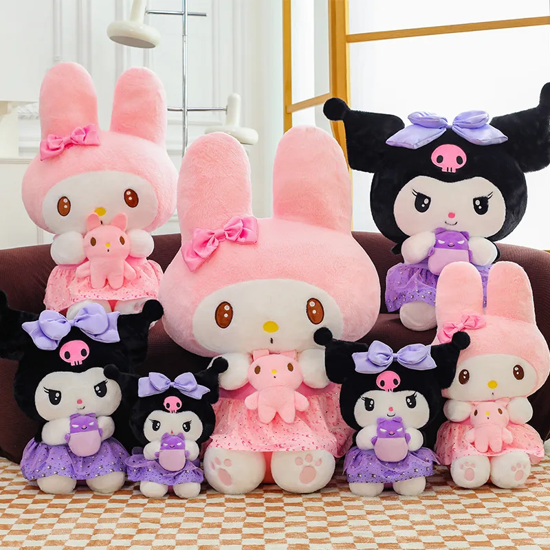 

Новый 35-55 см Kuromi My Melody аниме плюшевая кукла украшение комнаты плюшевые подушки украшения подарок на день рождения Рождественский подарок