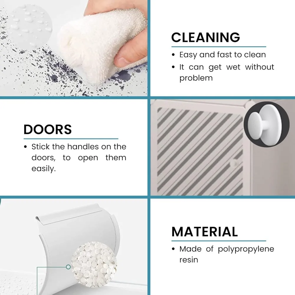 Armario Modular, Estantería de Módulos, Organizador Modular de Ropa Ropero para Hogar, Estante de Almacenamiento