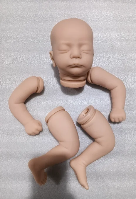 

19inch Newborn Baby Reborn Doll Making Kit -Baby Kai Lifelike Soft Touch Fresh Color Unfinished Doll Parts for Craft Enthusiast