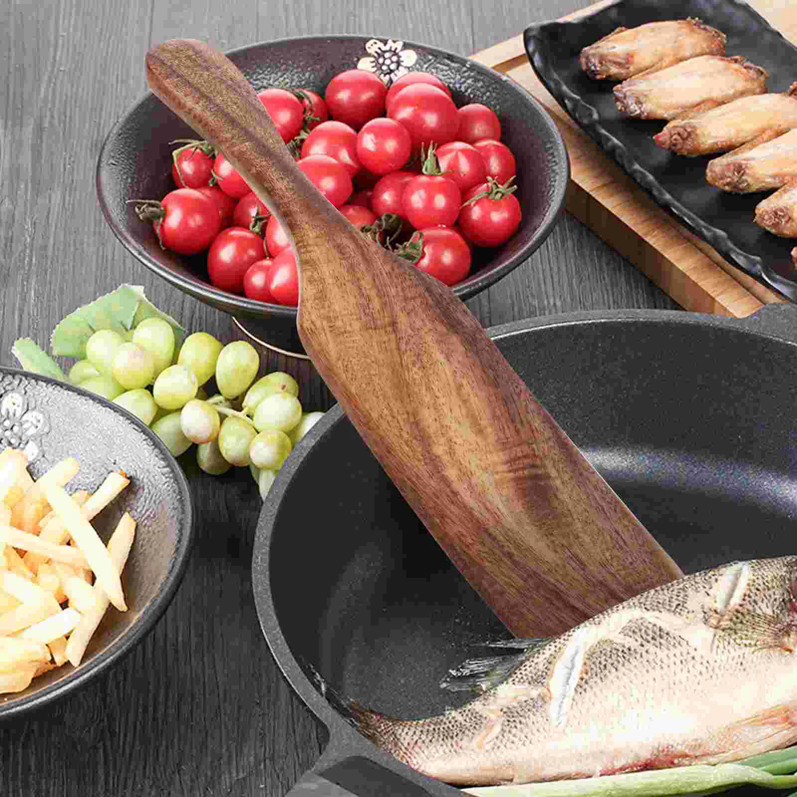 Blender European Style Long Handle Wooden Tool Spatula 23x47cm Household Cooking