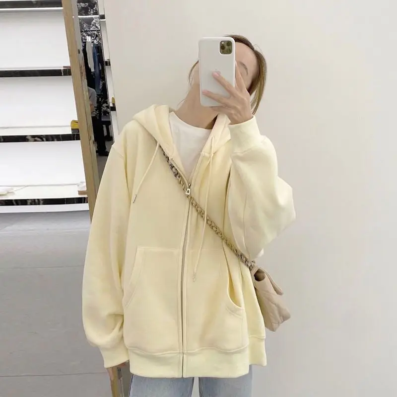 

Women Hoodies Spring Autumn New Style Korean Version Basic Casual Outerwear