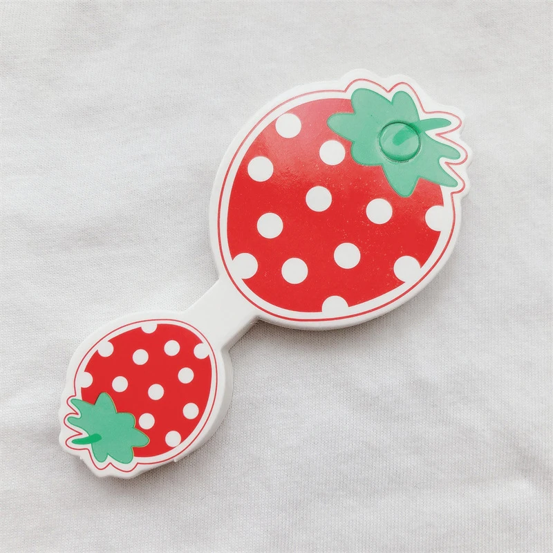 50Pcs Sweet Cartoon Strawberry Folding Cardboard Hair Accessories Display Packaging Materials DIY Headwear Display Tags