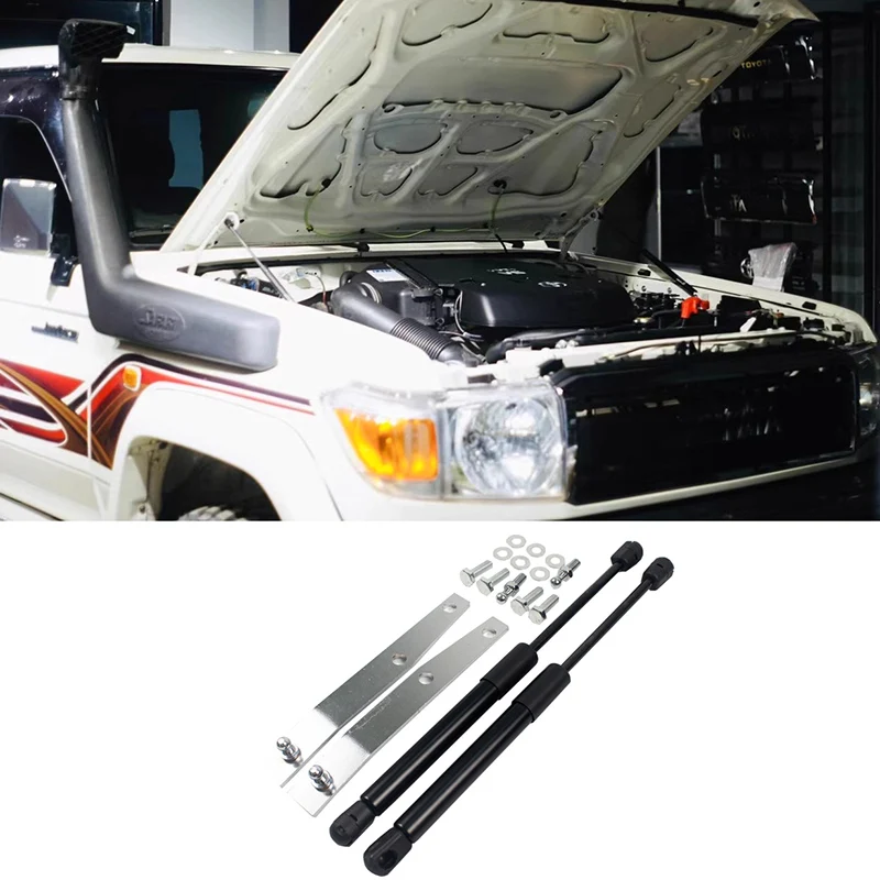 Bonnet Support Rod For LC70 Series Land Cruiser Hood Lifter Accessories LC76 LC79 Land Cruiser Engine Cover Hydraulic Spring