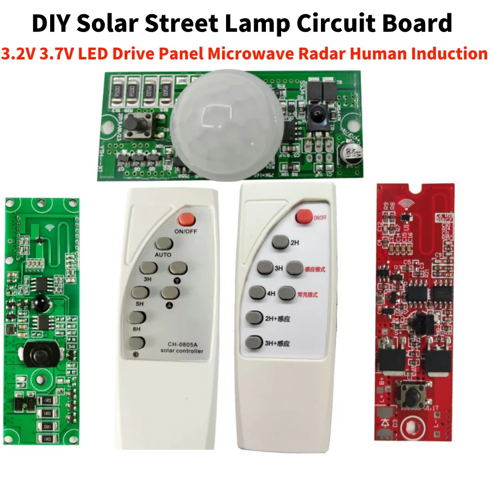 Induction Circuit Board with Remote Control Automatic Control Lamp Board Portable Multi-function Creative Human Body Induction
