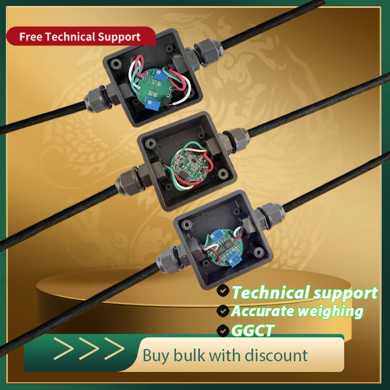 Modulo Amplificatore Trasmettitore per Celle di Carico 4-20mA 0-10V 0-5V Uscita Analogica RS485 con Scatola di Giunzione Impermeabile per Sensore di Peso