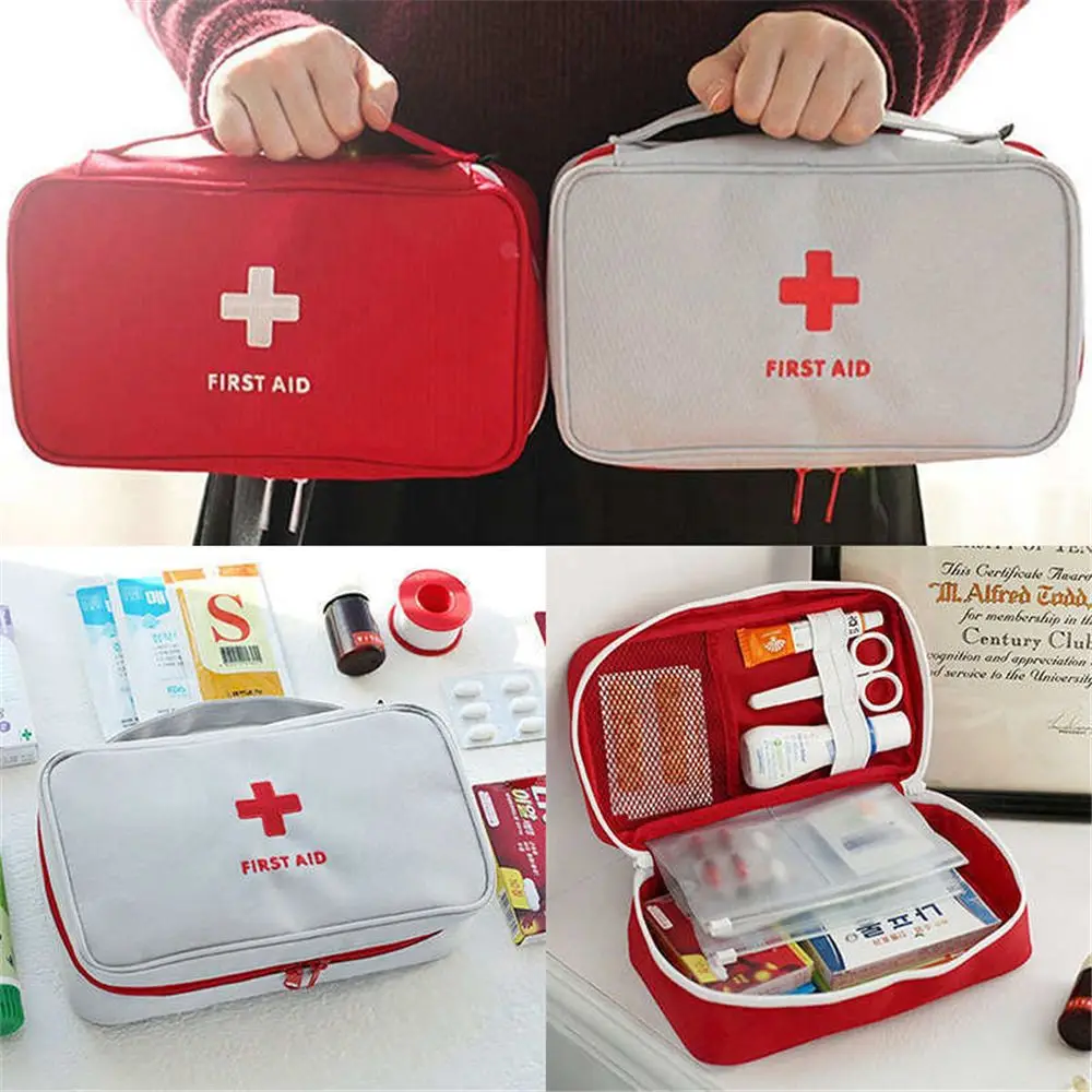 Type Reizen Ehbo-kit Zak Thuis Emergency Medische Survival Rescue Box Bag Organizer Resealable Tassen Doek Masker