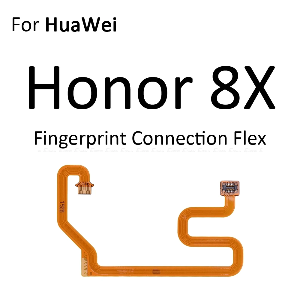 Touch ID Fingerprint Sensor Scanner Connector Flex Cable For HuaWei Honor 8X 8C 8 Pro Lite Back Home Return Button Key