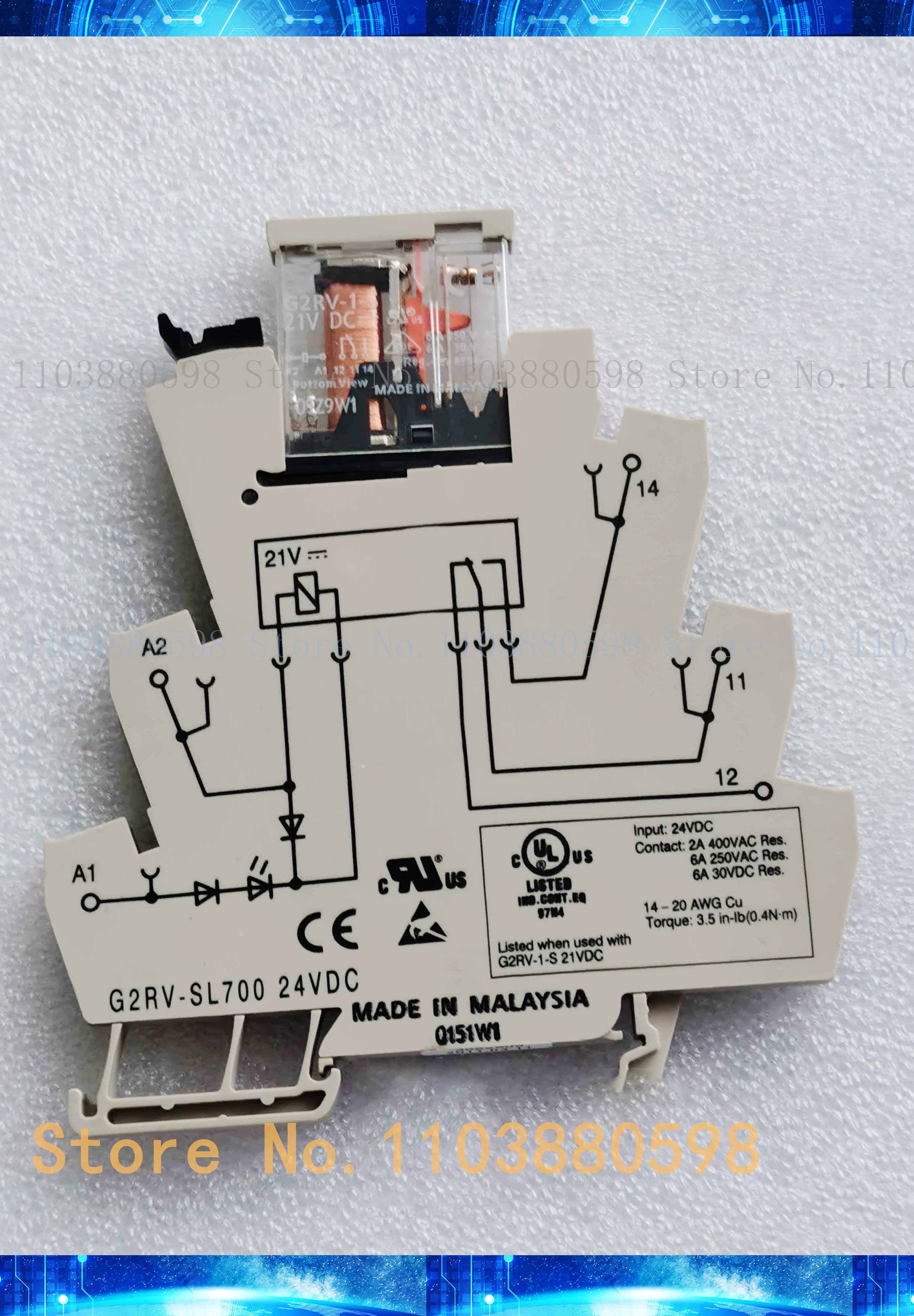 

G2RV-1-S 21VDC the base G2RV-SL700-24VDC