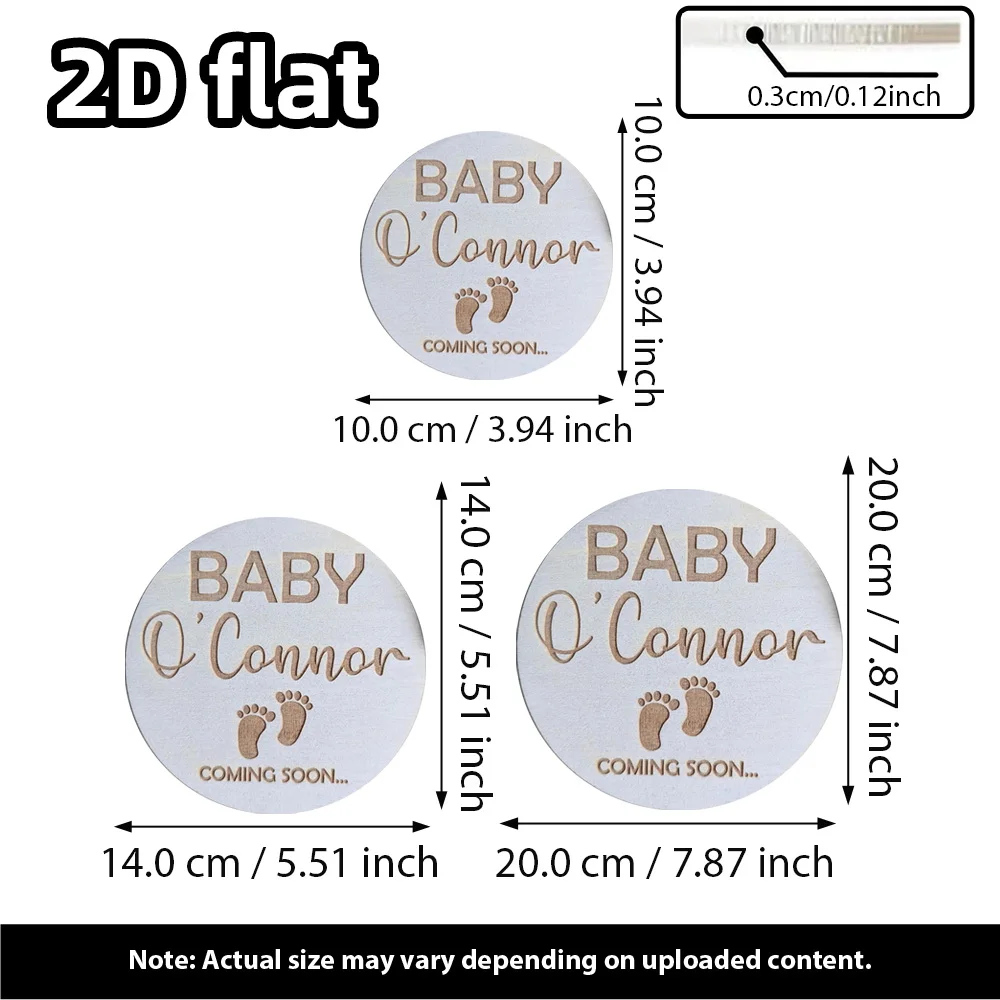 1 قطعة لوحة العد التنازلي وصول الطفل |   اسم مخصص ولوحة التاريخ |   علامة إعلان الحمل |   هدية تذكار لحديثي الولادة