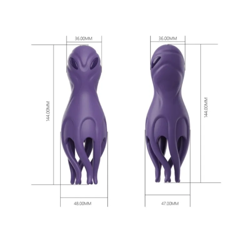 Jissbon Cthulhu Glans Trainer Vibrating Male Masturbator for Male Delayed Training Exerciser Stimulator Sex Toy for Men - Image 6