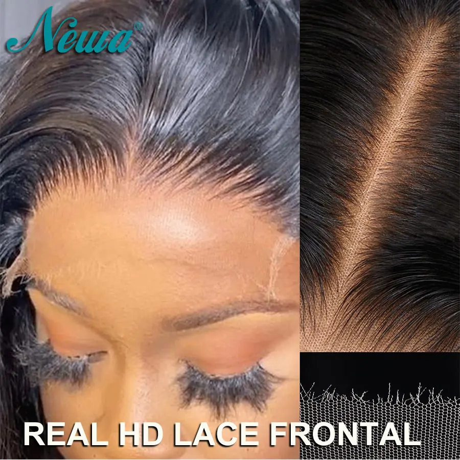 

Newa Hair 5x5/6X6 Invisible HD lace closure Straight Hair Human Raw Hair Closures 9x6/13x6 HD Lace Frontal Closures Small Knots