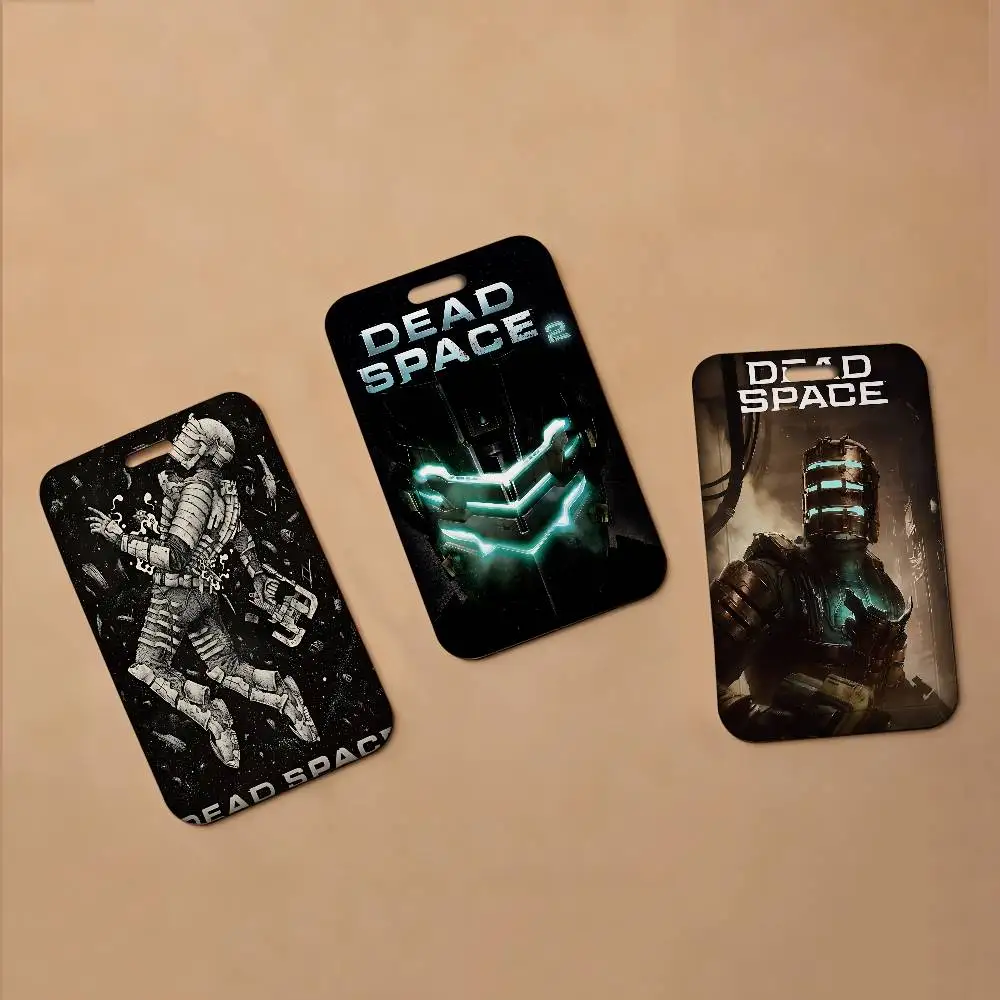 Horror Game Dead Space 1 Pcs Sliding ID Badge Holder with Clear Window ID Card Protector for Office School Staff Student