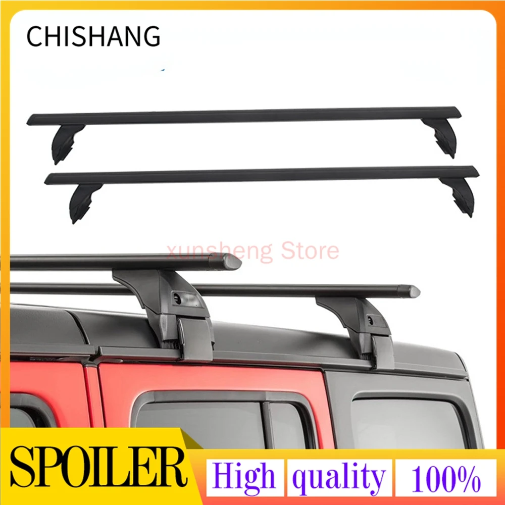 2Pcs Roof Rail Rack Cross Bar Crossbar Kayak Luggage Carriers Fits for 2007-2022 Jeep Wrangler JK JL Gladiator JT 4XE 2 & 4 Door