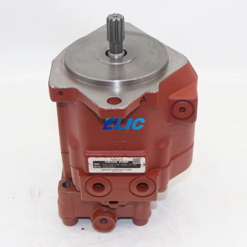 Elic Mini Excavator Hydraulic Pump PE10V00001F1 PVD-00B-15-3-4733A PVD-00B-15P-5AG3-5773A For Nachi With CE