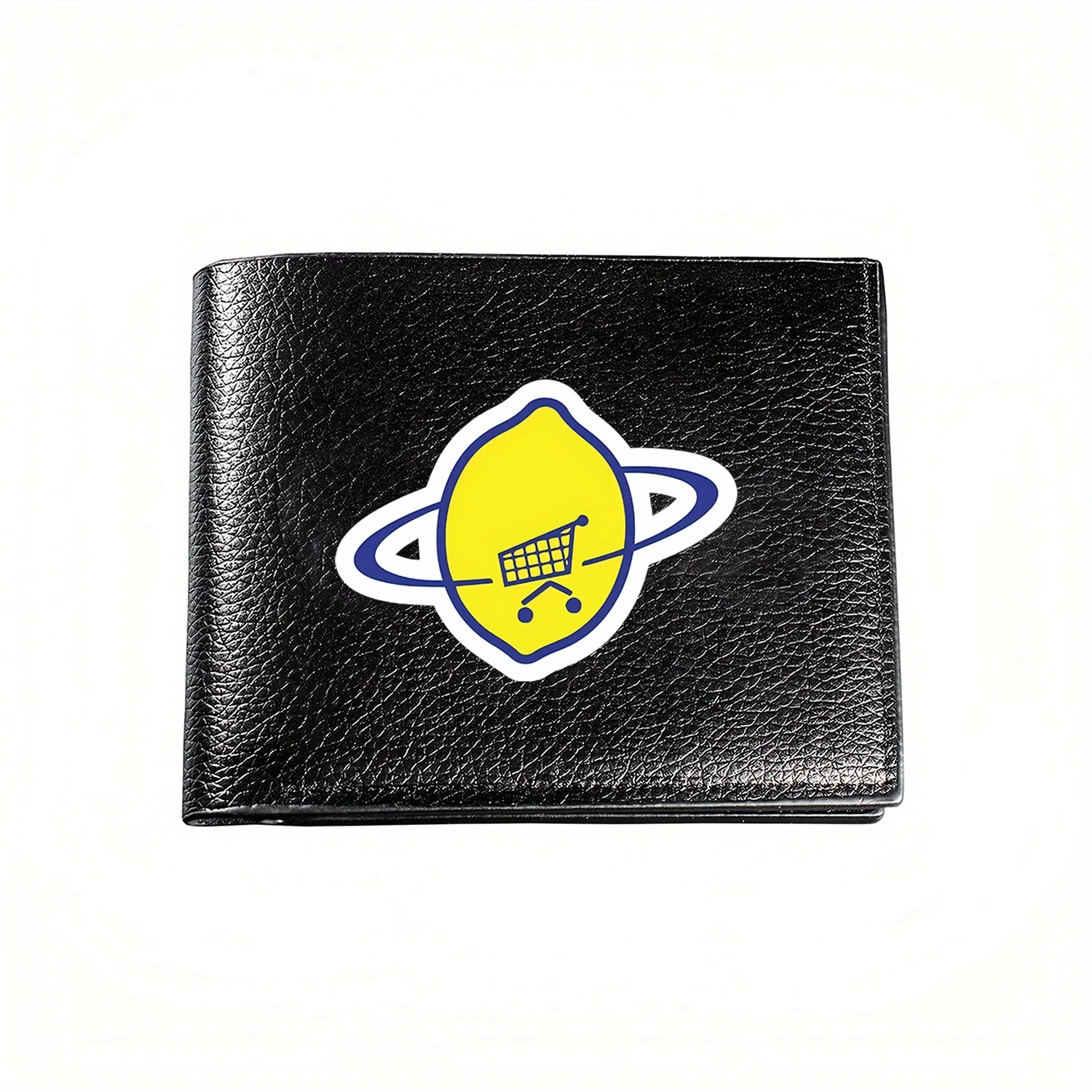 Lemon Shopping Cart Planet Graphic Design Business Mens Casual Elegant Simple Practical Quality Wallet Stylish Printing Creative