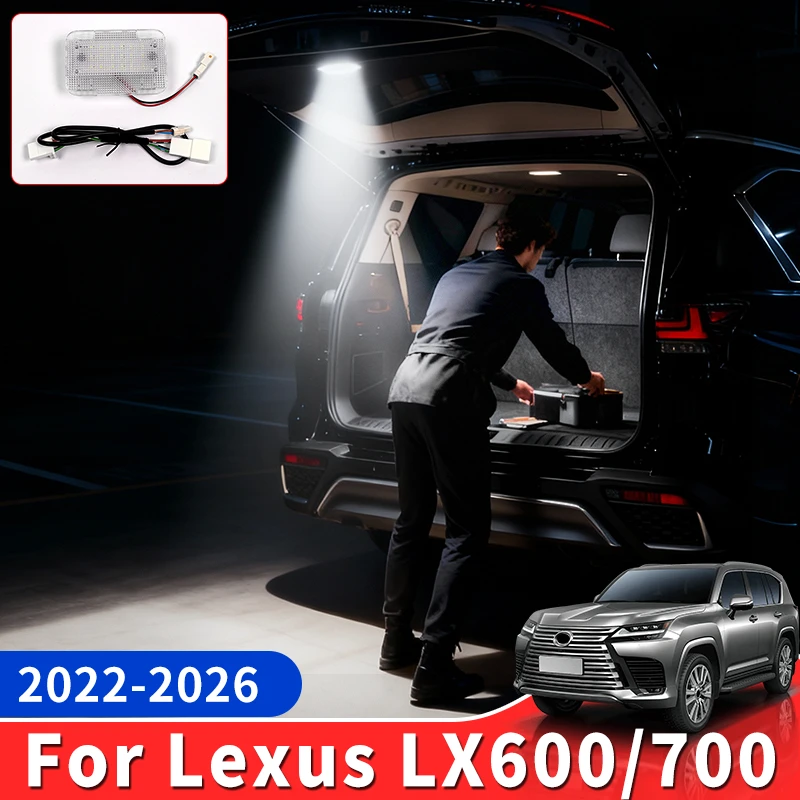 For Toyota 2022-2025 Lexus LX600 LX700 600 LED Tailgate Light Lamp Waterproof Trunk Door Courtesy Light Interior Lighting Parts