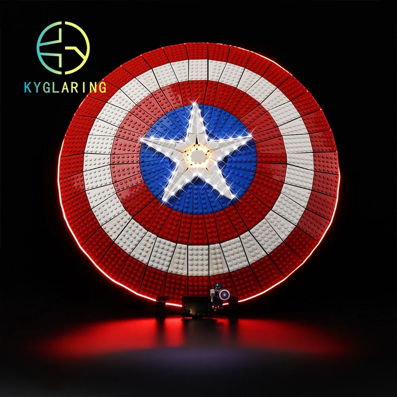 Kyglaring Led Light For 76262 Captained Americas Shield LED Kit Toys (NOT Include the Model)