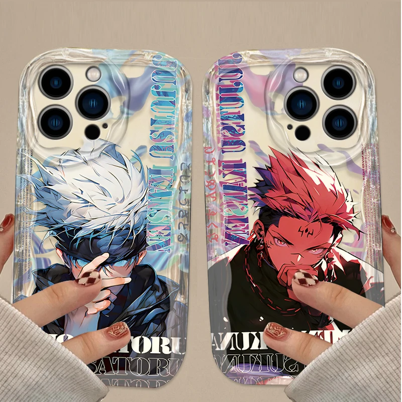 Чехол для телефона Jujutsu Kaisen с аниме для iPhone 17 Air 16 15 14 13 12 11 Pro Max Plus 16E XR XS X 7 8 Противоударная силиконовая задняя крышка