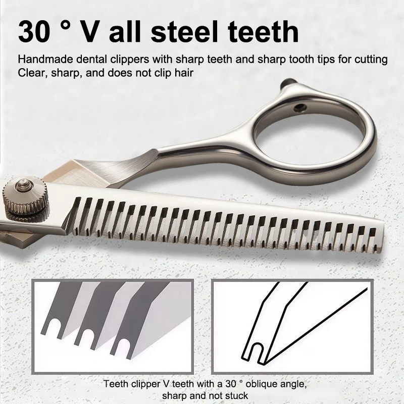 6 Zoll Professionelle Friseurschere, Haarschneide- und Ausdünnungsschere für Salon, Haarstyling zu Hause, DIY-Haarschnitt-Ersatzteil – Detail 6