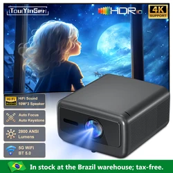 Touyinger Q12W pro 2800ANSI Full HD 4K Dual Screen Wifi Bluetooth Smart Home Theater Projector