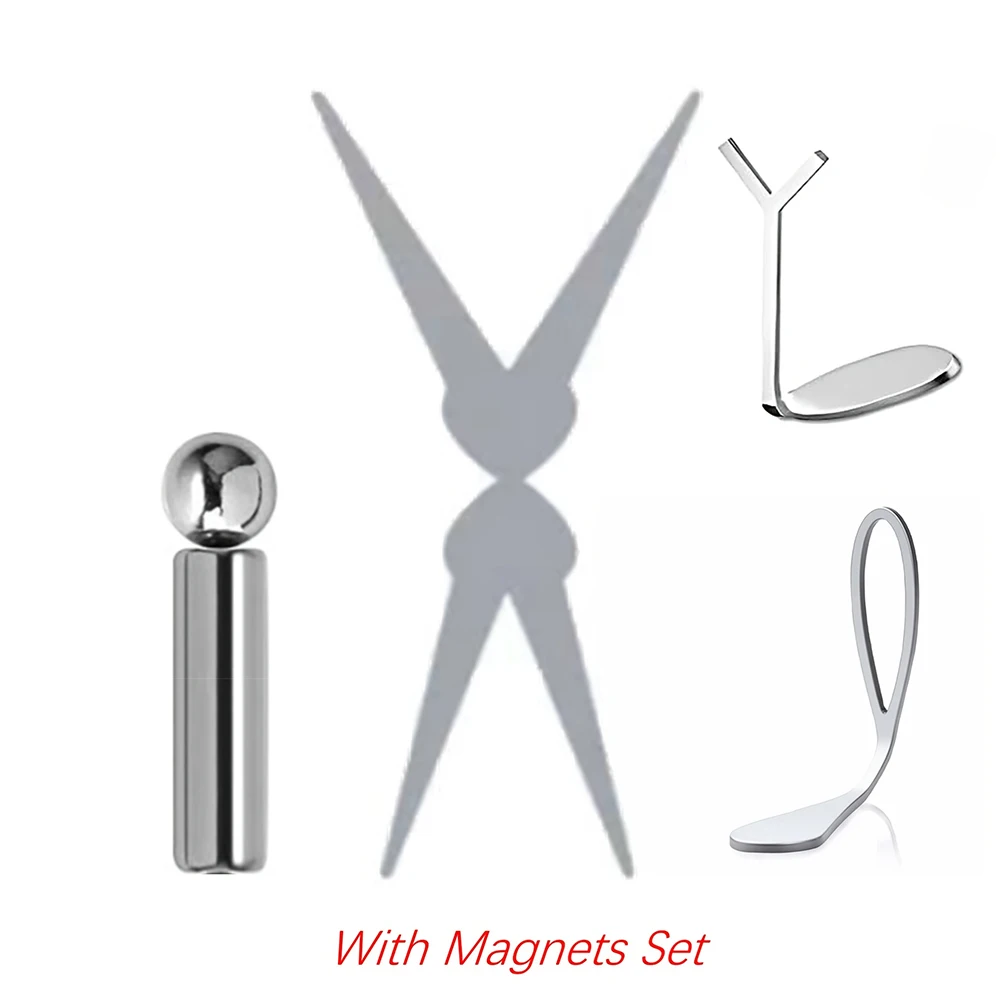 5Pcs Nail Art Cat Eye Magnet Set - V-Shape Cylinder Y-Shape Flat Magnets for French Manicure and 3D Gel Polish Design