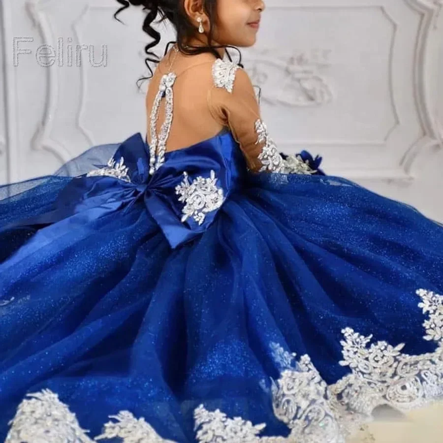 

Flower Girl Dresses Sleeve Cute Girl Birthday Dress Wedding Party Dress Baby Dress