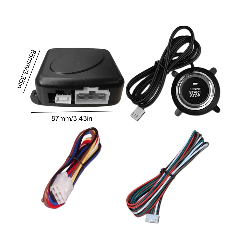 

12V Engine Ignition System Automatic Ignition Push Button Start System Remote Control Smart Engine Start System Car Accessories