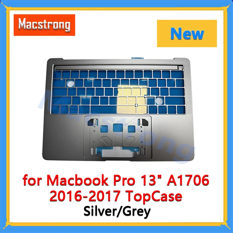 New A1706 Topcase for MacBook Pro 13.3'' A1706 Top Case Palmrest US Silver Grey 2016 2017 Year