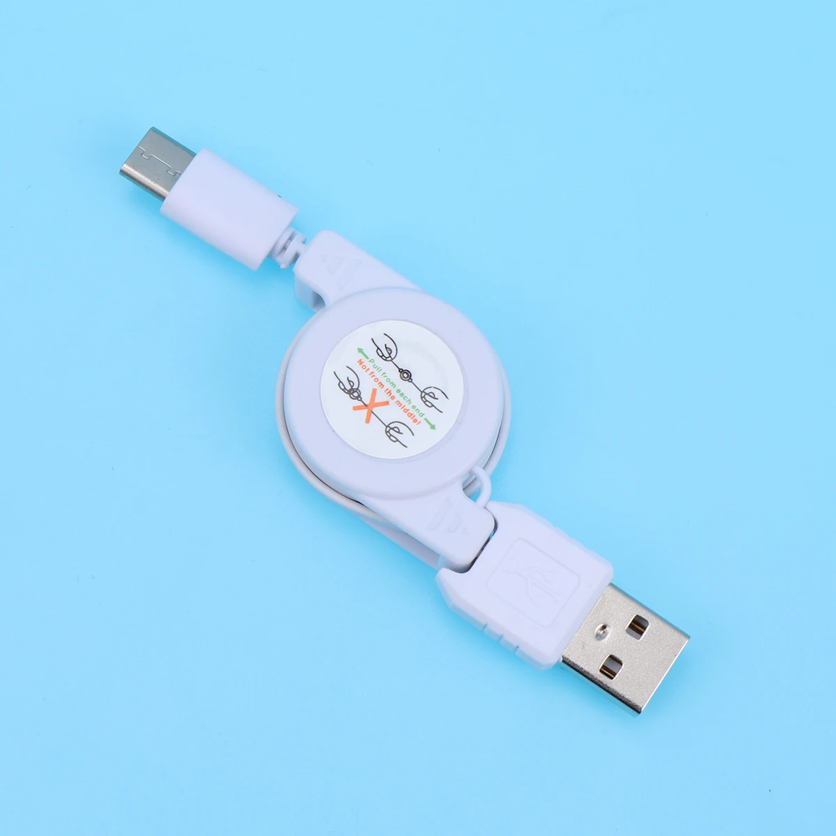 

Type C Retractable Charging Cable USB 3.1 Fast Data Transfer Cord Portable Cord Compatible with Phone and Tablet