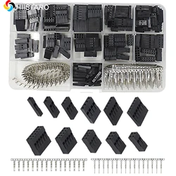 620pcs Jumper Wire Connector Kit 2.54mm Male Female Crimp Pin Terminal Kit 250v 3a 1-12pin Header Housing Kit