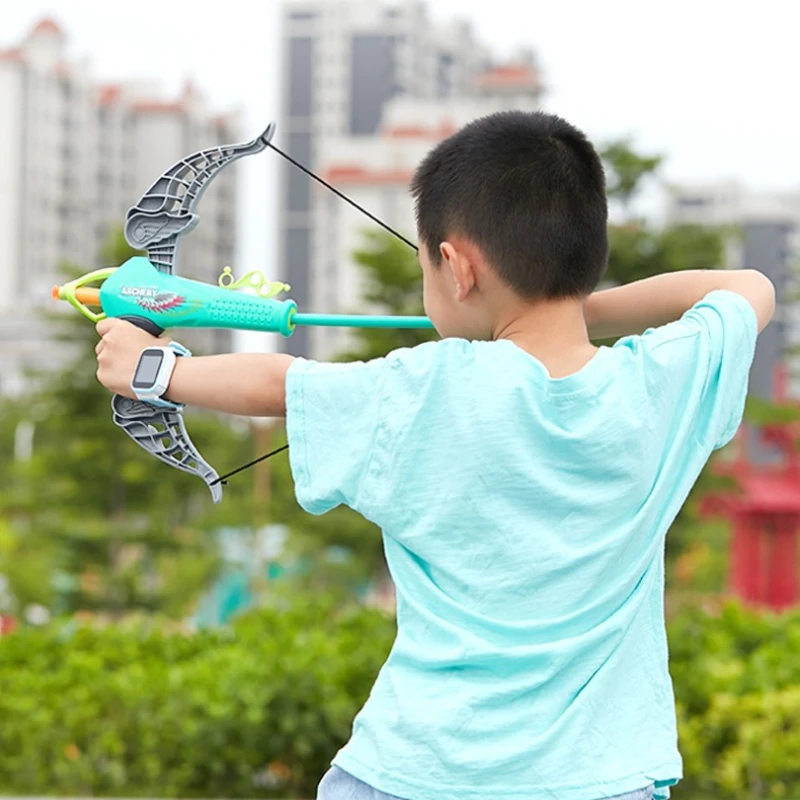 في الهواء الطلق مباراة القوس العسكرية نموذج بولي كلوريد الفينيل لينة مقلاع إطلاق النار الرياضة التفاعل العائلي لعبة داخلية للأطفال لعبة حفلة هدية