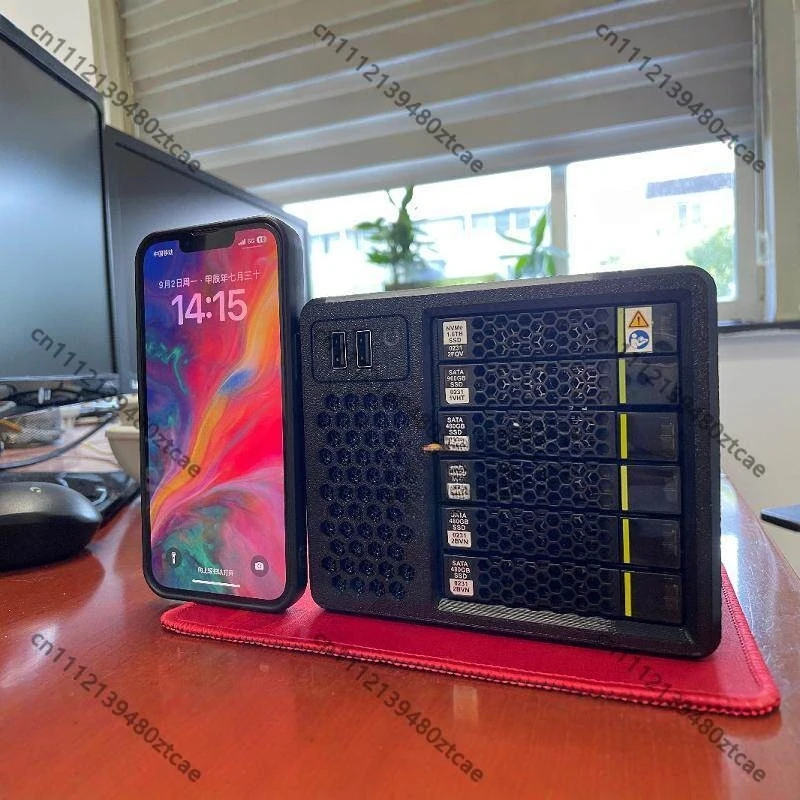 All Flash 6 Bay 2.5 Inch Mini Chassis Home Multi-Disk Network Storage Case
