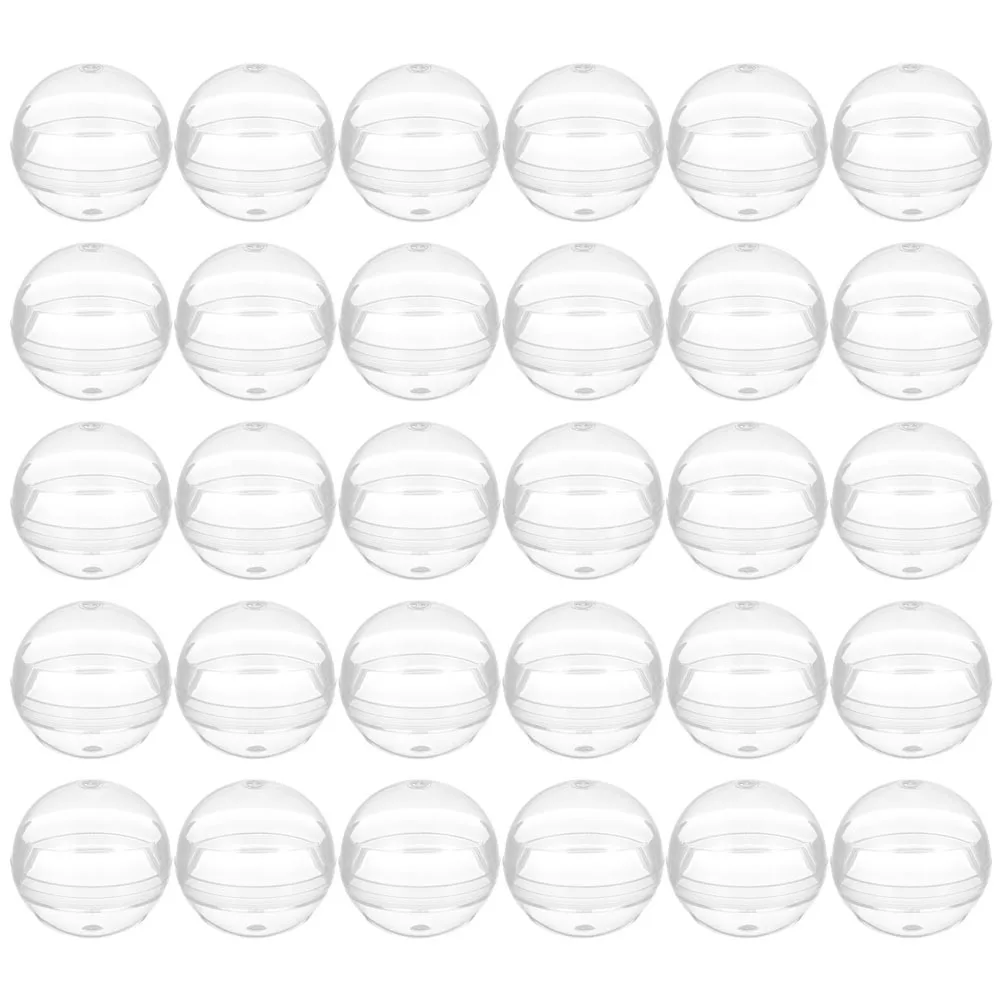 

50Pcs Round Clear 28mm Vending Machine Fillable Containers for Collectibles Beads Small Items Display