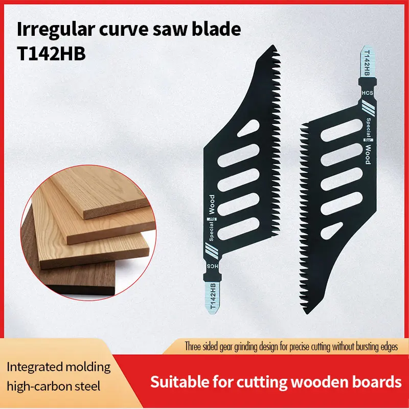 T142hb Curved Jigsaw Scroll Saw Blade T Shank Flush Cutting Replacement Blades For Precision Cutters Electric Tool Accessories