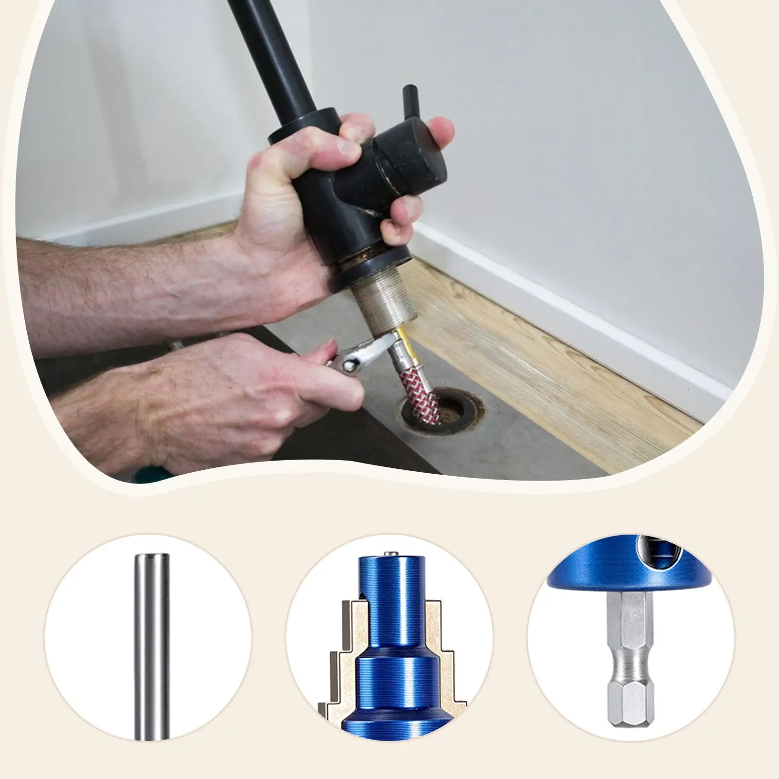 

Screw Extractor Heavy Duty for Professional Plumbing Repairs Stripped Screws