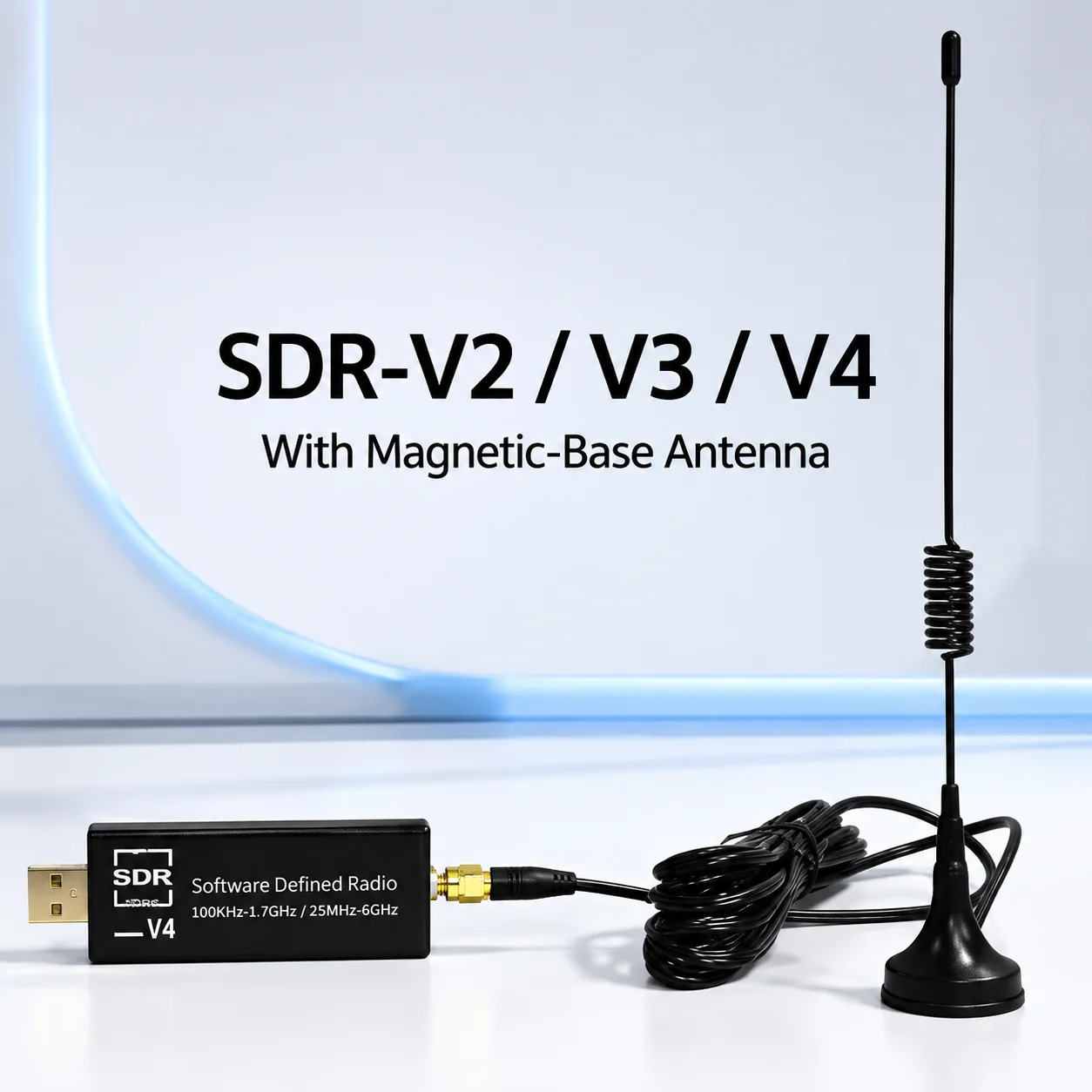 HTOOL SDR Receiver SDR V2‑FC0012 FC0013 SDR V3 SDR V4 Software Defined Wide Band RF Receiver Ham Radio Amateur Radio For RF Test