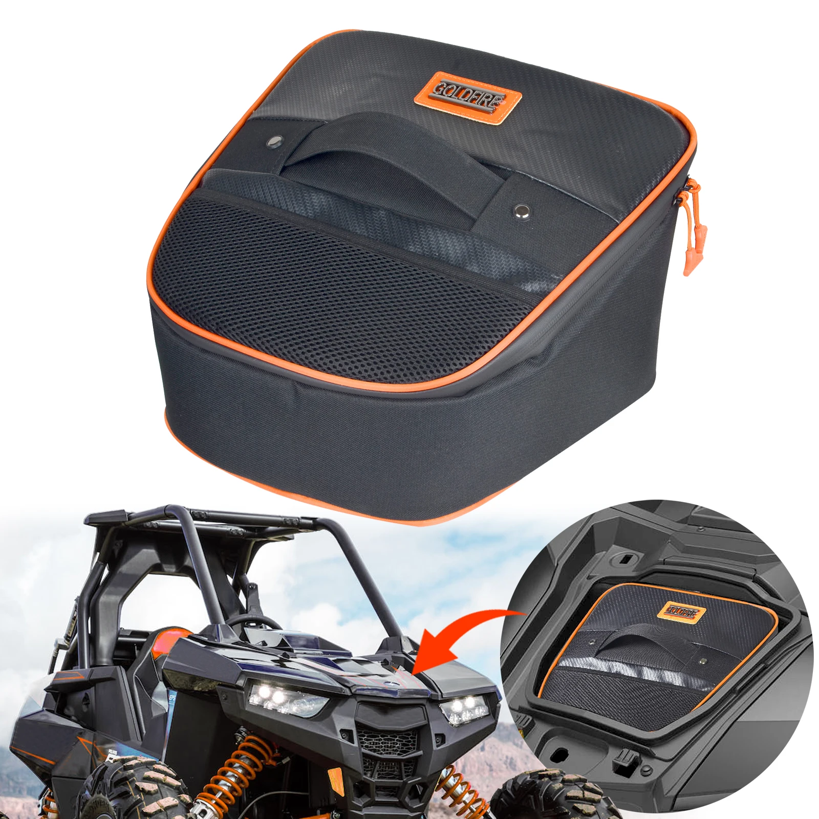 

UTV Accessories for Polaris RZR RS1 2018+ Underhood Storage Bag Cooler Trunk Liner Waterproof Tool Bag Organizer Outdoor Parts