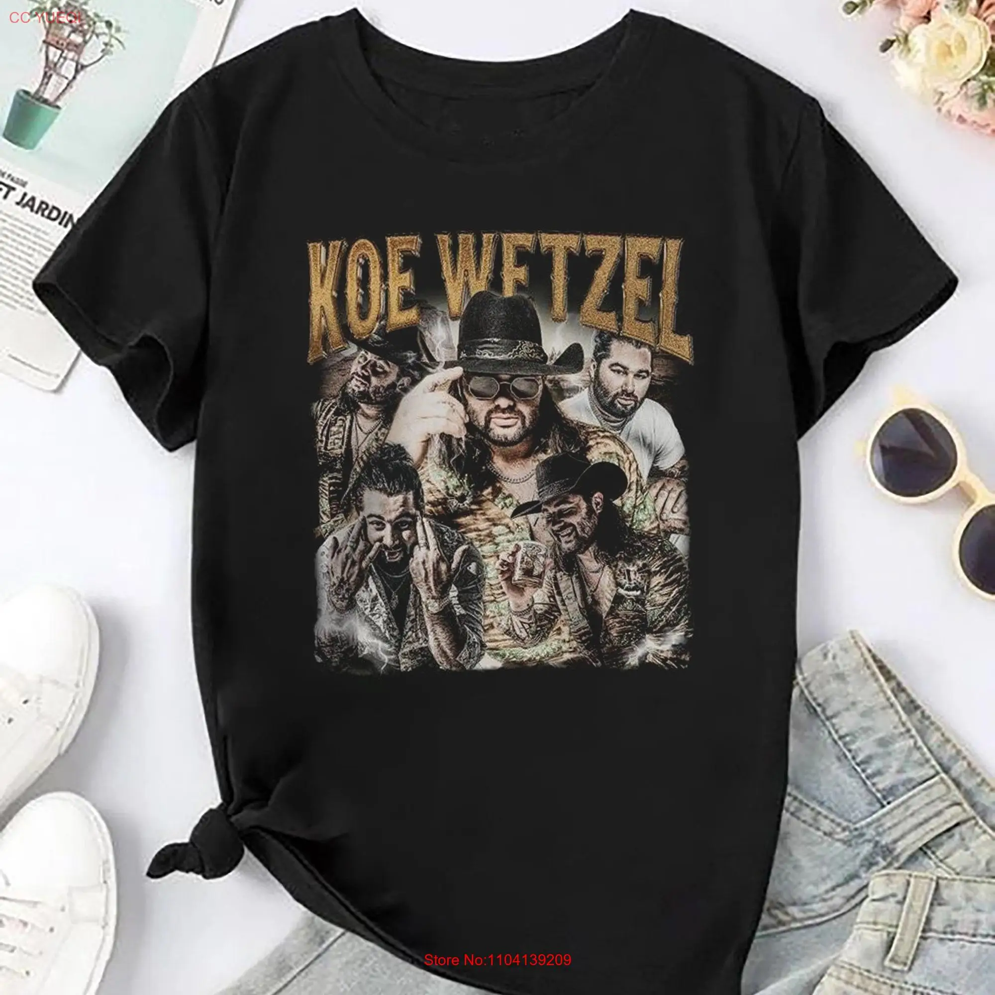 Koe Wetzel 90s Vintage T Shirt Bootleg Fan Rock Country Tour 2024 Merch long or short sleeves