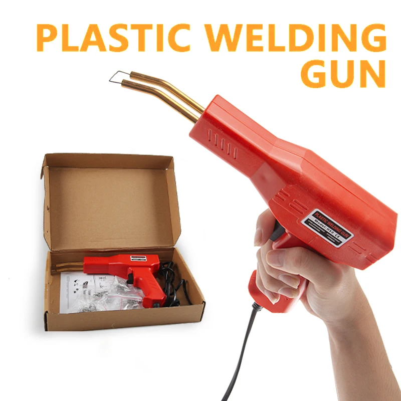 Plastic Welding Machine Set Plastic Welder Tool Car Bumper Repair Kit Hot Stapler with Staples for Kayak Plastic Product Repairs