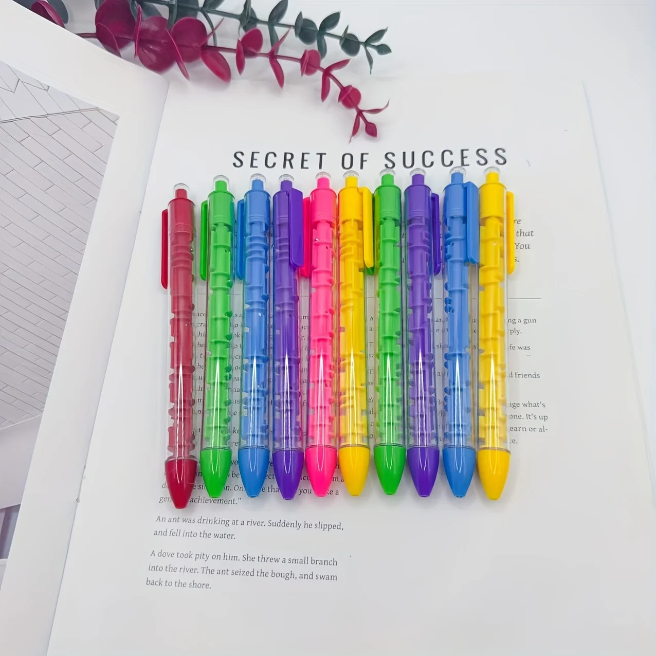 10/6, Multi-color Press Maze Pen Set, High-end Fun Stress Relieving Ballpoint Pen Office Accessories Stationery