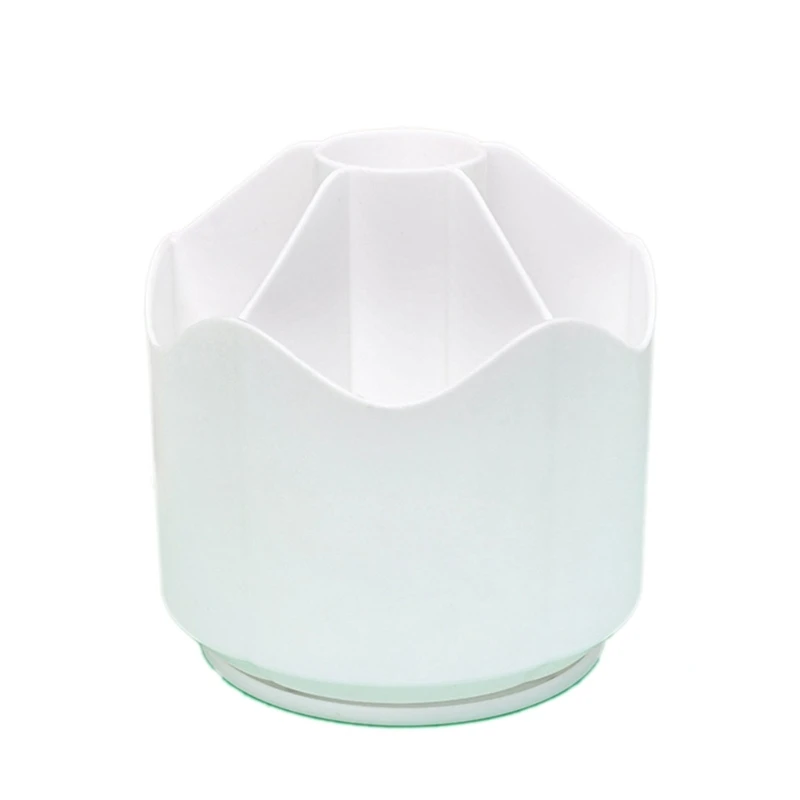 K1AA-Porte-stylo rotatif résistant à 360 °, porte-crayon rotatif, boîte de rangement de bureau de grande capacité, porte-pinceau de maquillage