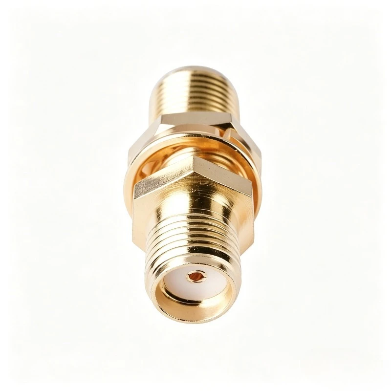 SMA Female to SMA Female Bulkhead Connector Panel Mount RF Coaxial Adapter SMA Jack to Jack for Chassis Antenna