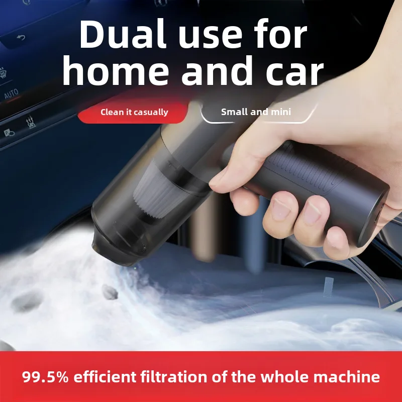 Car vacuum cleaner car household high-power dust blower large suction mini wireless portable handheld vacuum cleaner
