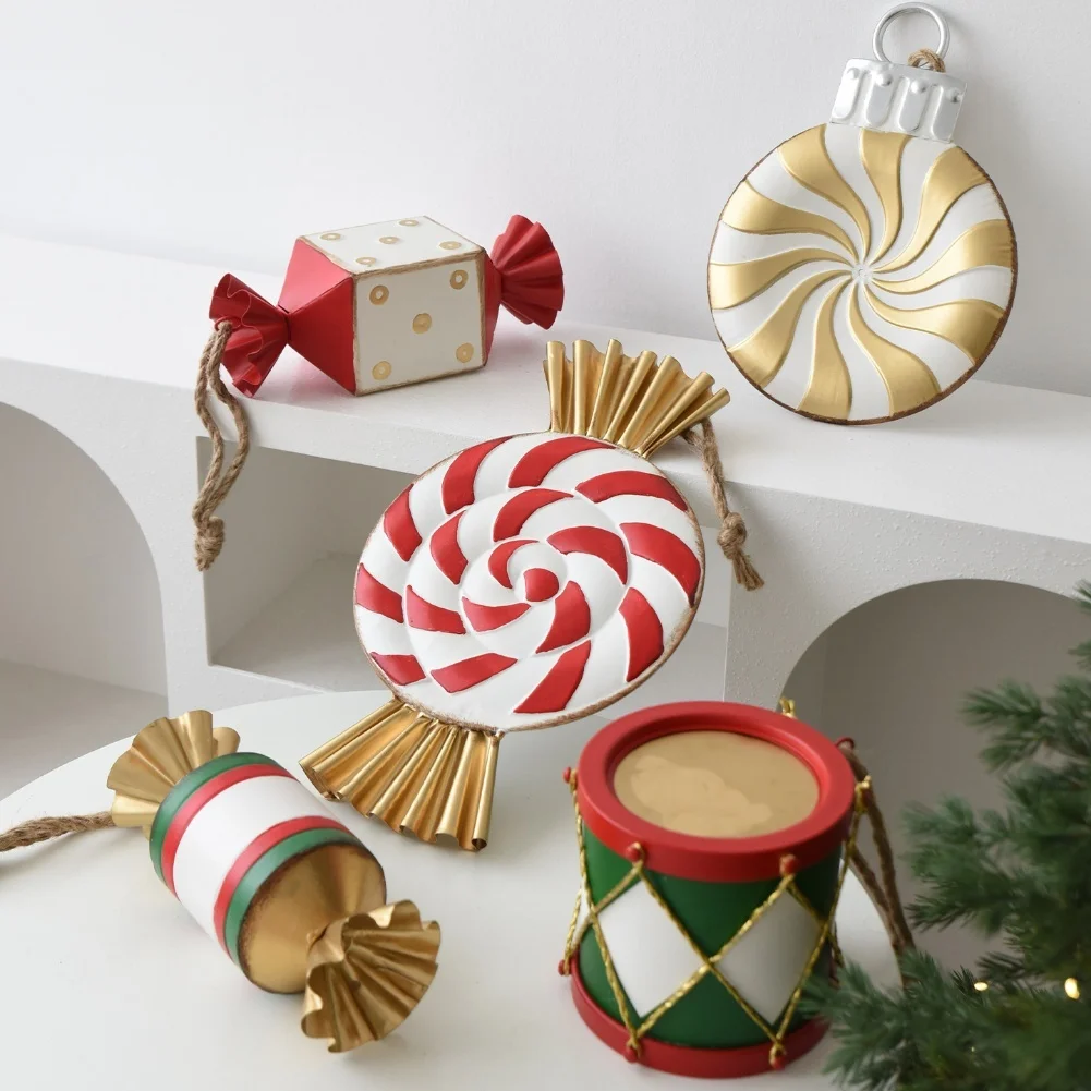 

Подвески для рождественской елки Кованые рождественские оконные украшения Рождественский декор Рождественское украшение Рождественское украшение для елки