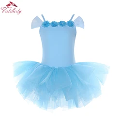 New Design Kids Flower Ballet Dress Party Dance Wear Girls Ballerina Dance Costume for Toddler