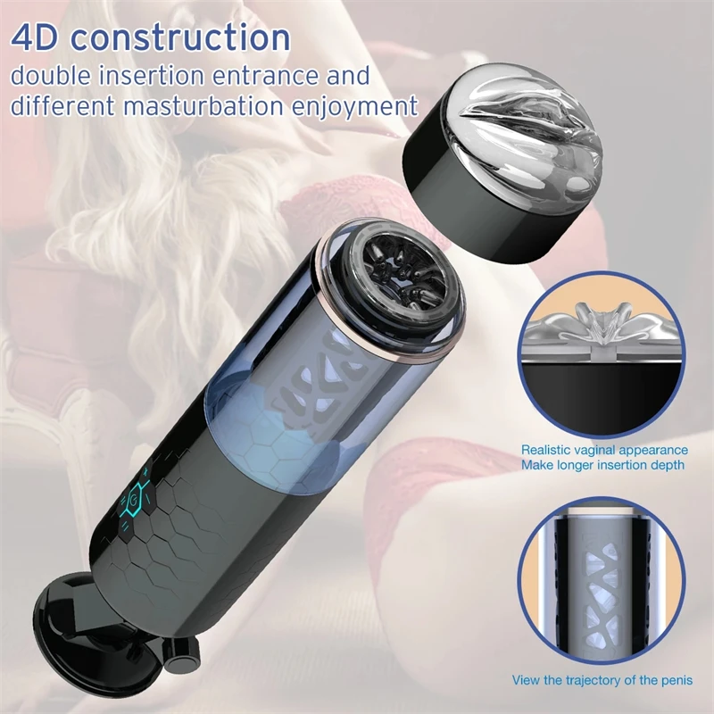 Automatic Male Masturbator Cup Strong Telescopic Rotating Power Male Masturbation Sex Toys For Man Adult Goods Oral Sex Blowjob