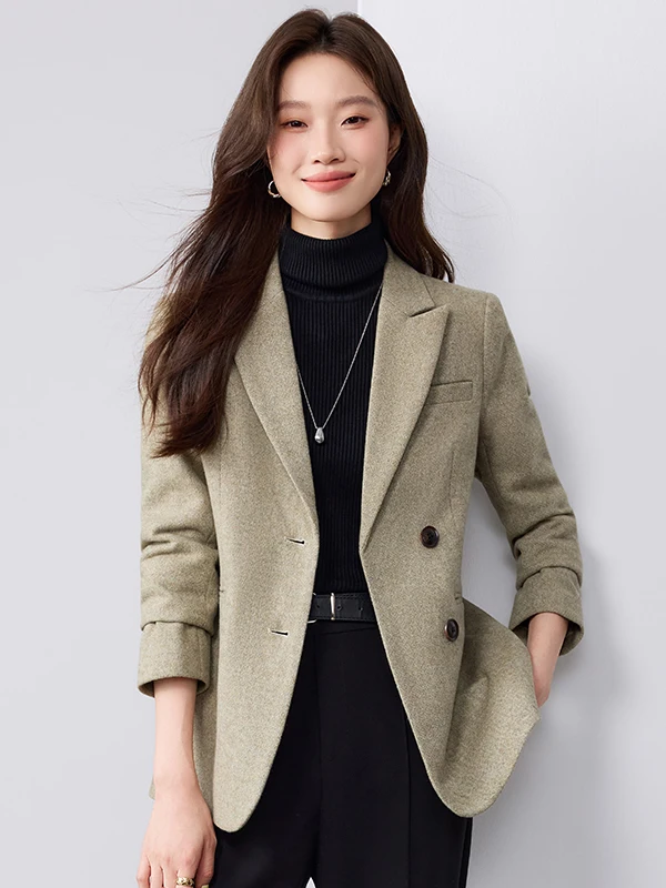 

Женский деловой пиджак Ele с одной пуговицей, длинный рукав, для офиса, приталенный, для работы, осенне-зимний, профессиональный стиль