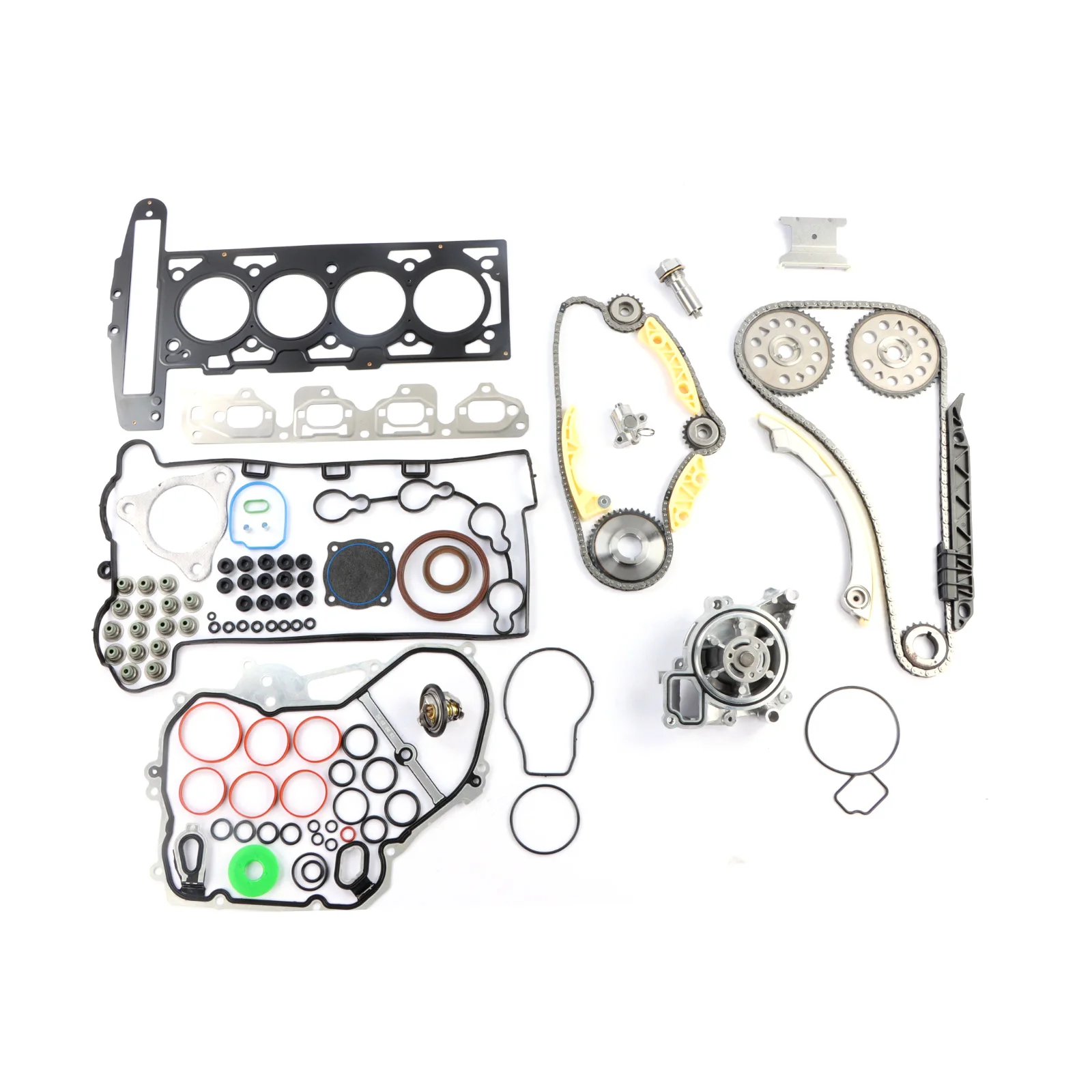 

1 комплект прокладок цепи ГРМ и водяной насос и термостат для Chevrolet Cobalt 07-08 HHR 2,2L HS26223PT-5 запасные части двигателя автомобиля