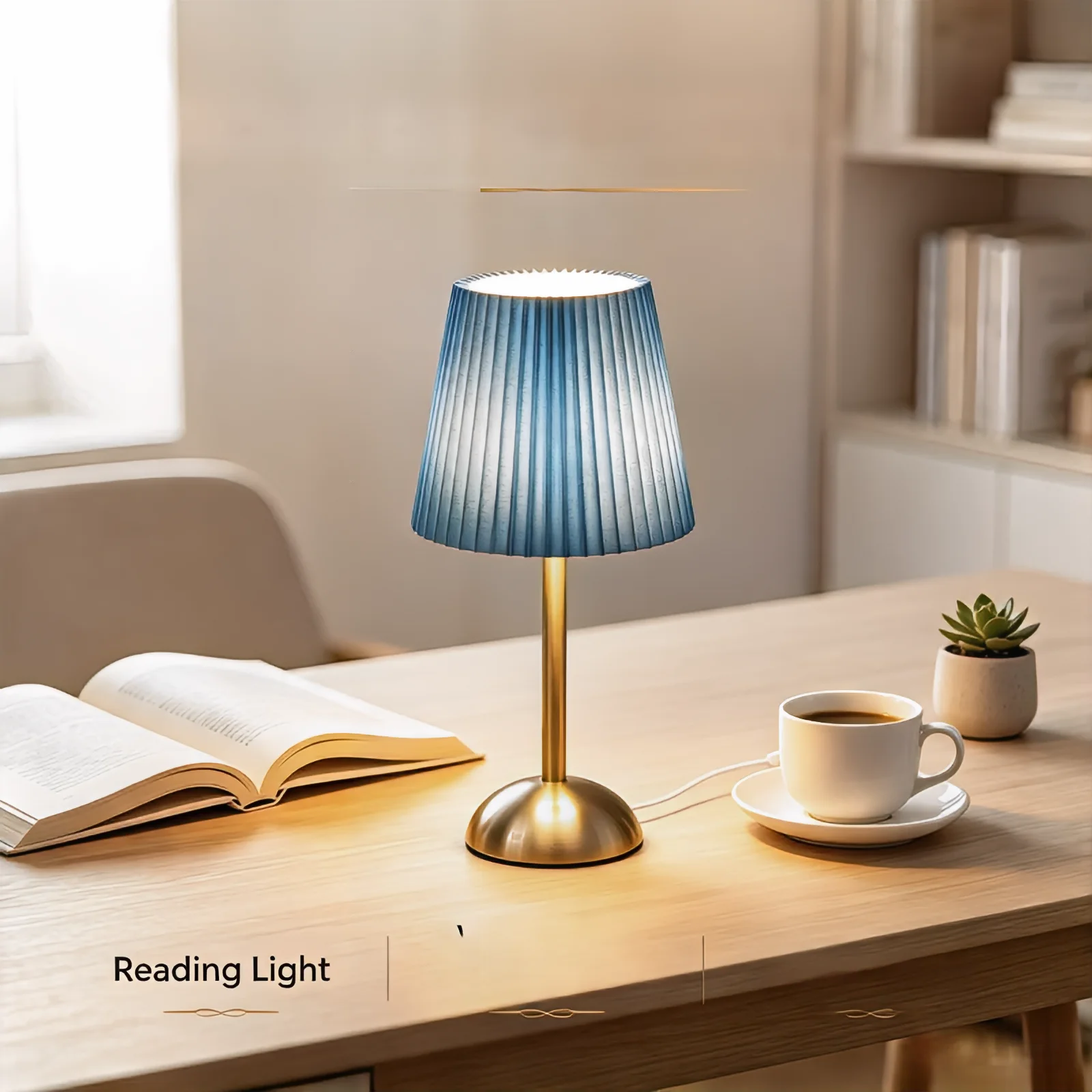 Teal Blue Pleated Fabric Shade - Elegant Decor & Lighting Llc 评论和价格