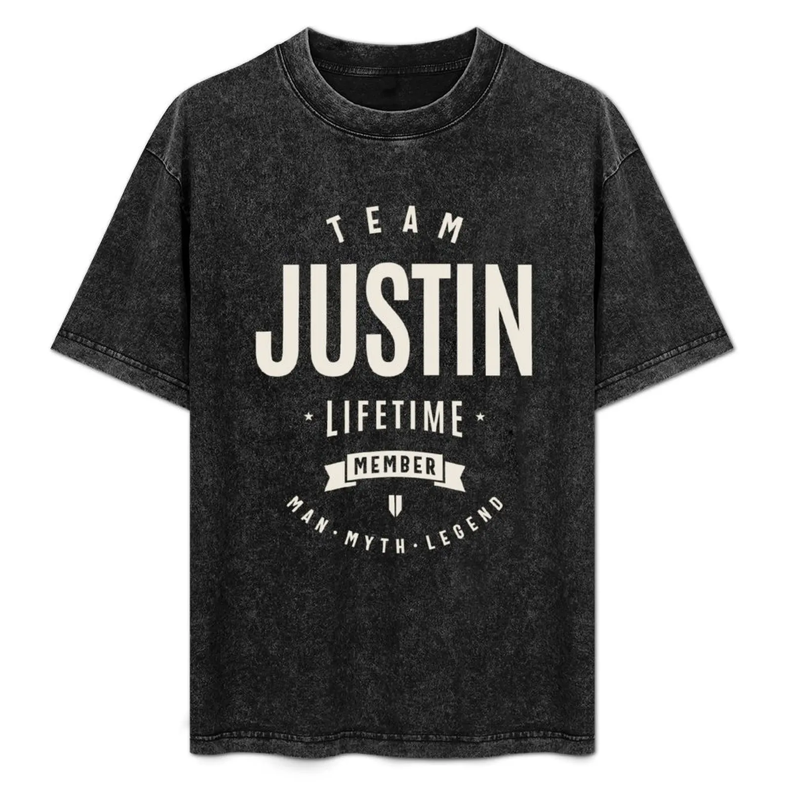 

Team Justin Lifetime Member Justin Name T-Shirt Plus Size Everyday Tee Shirt